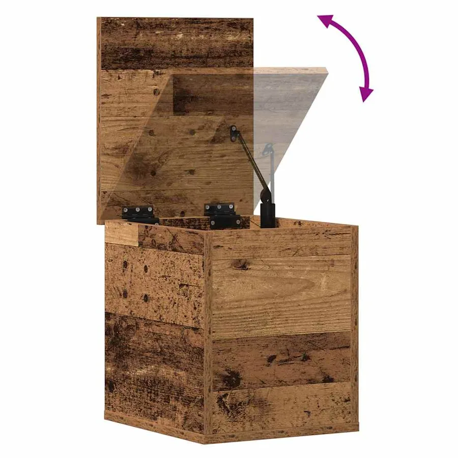 Boîte de Rangement avec stockage Bois Ancien 30 x 35 x 35 cm - 10