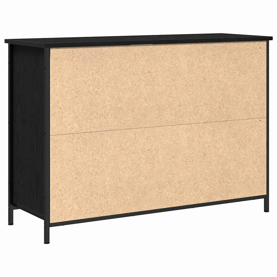 Buffet Chêne noir 100 x 35 x 70 cm - 5