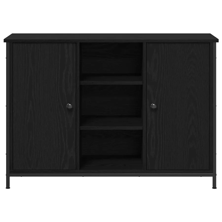 Buffet Chêne noir 100 x 35 x 70 cm - 6