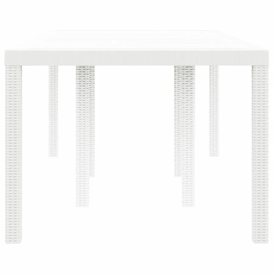 Table de Jardin Blanc 200 x 100 x 73 cm polyrotin - 6