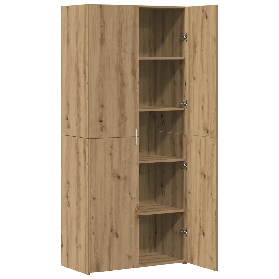 Haut Armoire 2 pcs Chêne artisanal 80 x 42 x 185 cm - 4