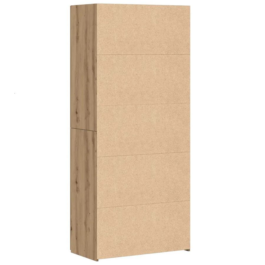 Haut Armoire 2 pcs Chêne artisanal 80 x 42 x 185 cm - 9
