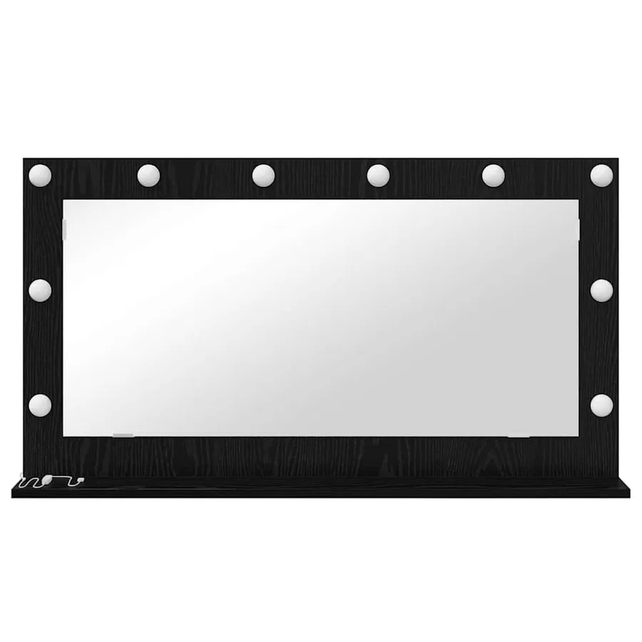 Miroir de vanité Rectangulaire Chêne noir 100 x 55 x 18 cm - 4