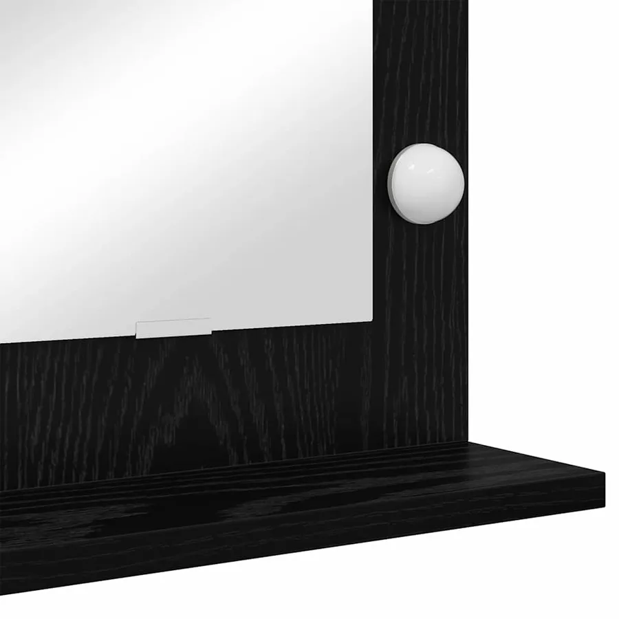 Miroir de vanité Rectangulaire Chêne noir 100 x 55 x 18 cm - 7