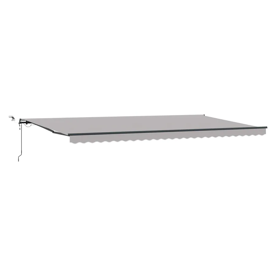 Auvent rétractable Gris clair 600 × 350 cm Polyester - 2