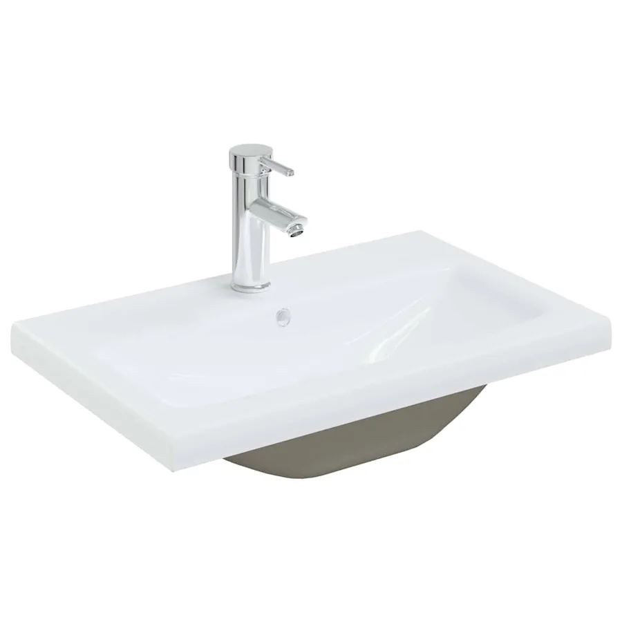 Meuble de Lavabo de Salle de Bain Chêne noir 60 x 39 x 62 cm - 5