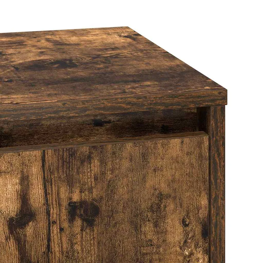 Cabinet de chevet avec 2 pcs Chêne fumé 39 x 34.5 x 50 cm - 11