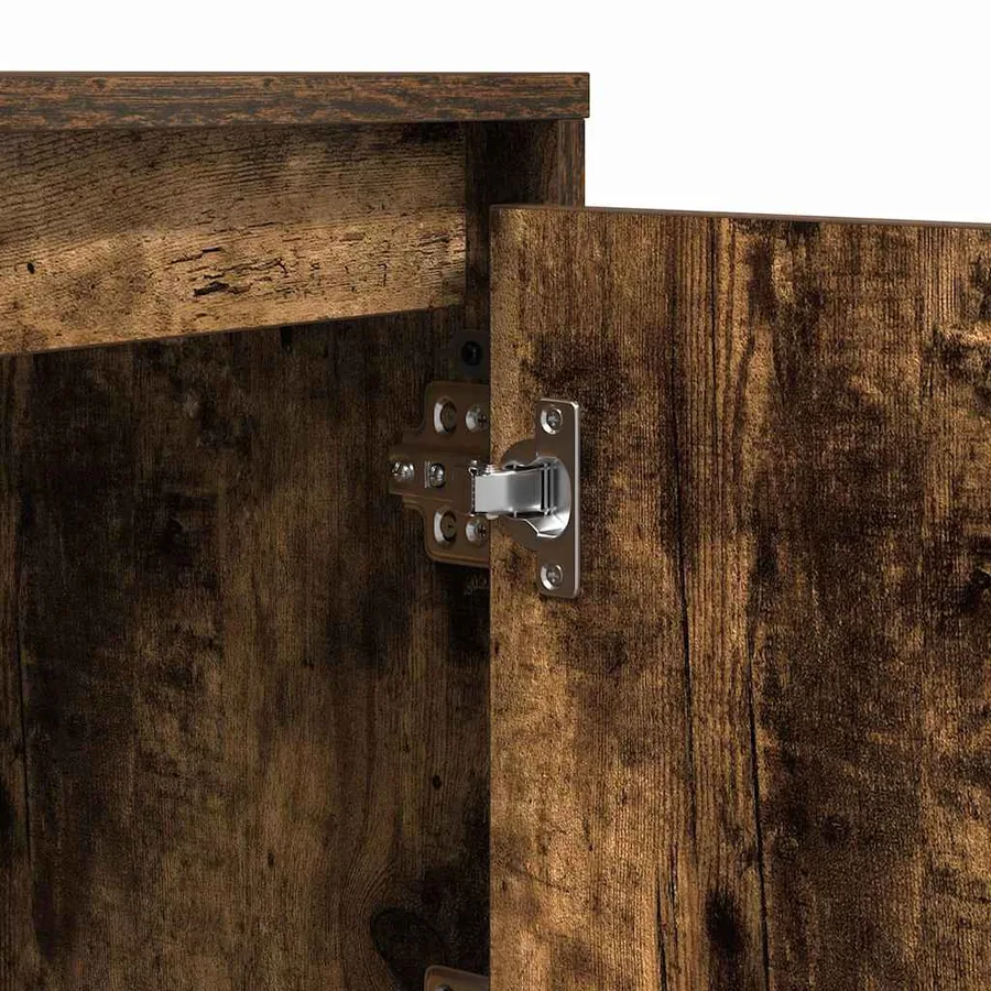 Cabinet de chevet avec 2 pcs Chêne fumé 39 x 34.5 x 50 cm - 13