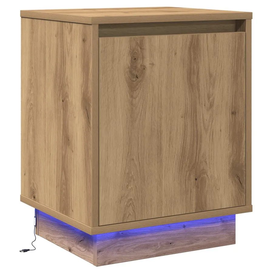 Cabinet de chevet Chêne artisanal 39 x 34,5 x 50 cm - 2