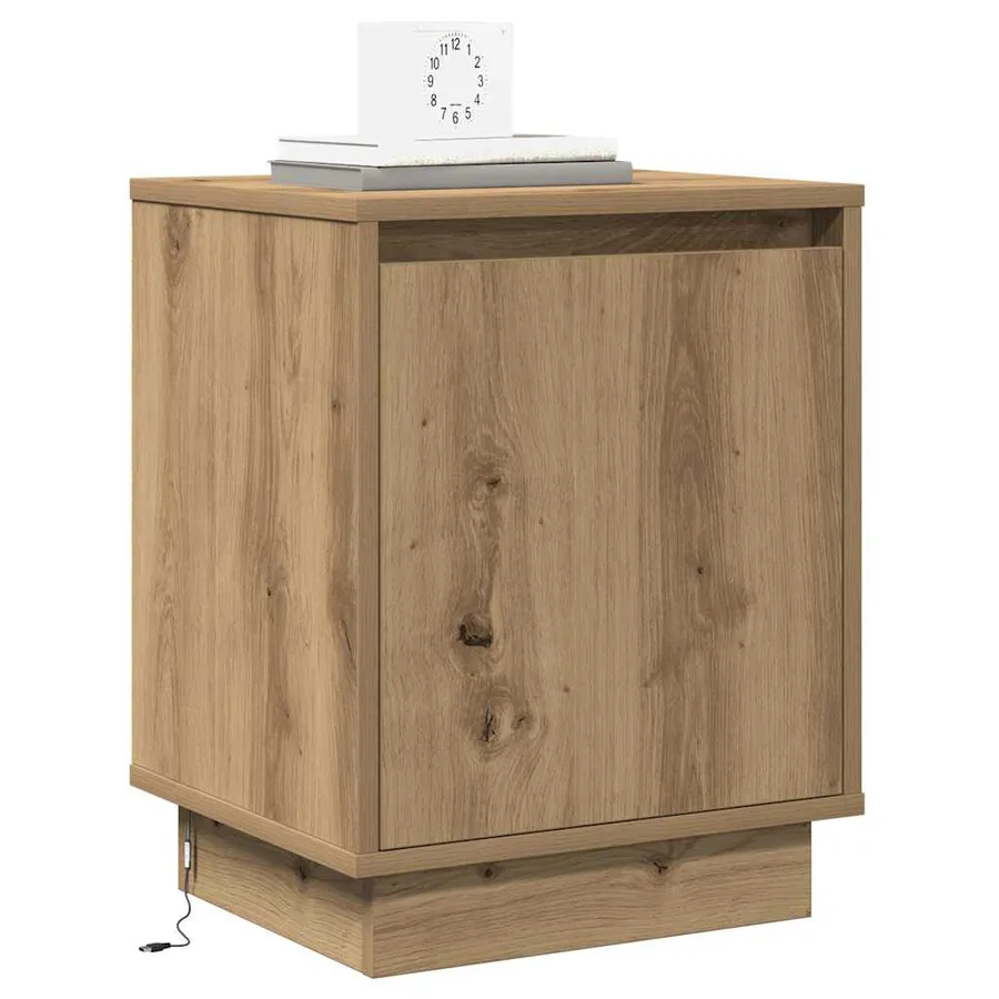 Cabinet de chevet Chêne artisanal 39 x 34,5 x 50 cm - 3