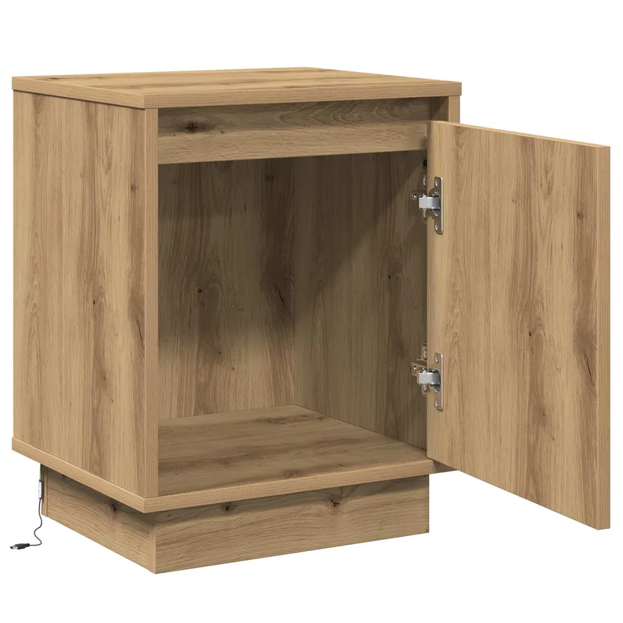 Cabinet de chevet Chêne artisanal 39 x 34,5 x 50 cm - 5