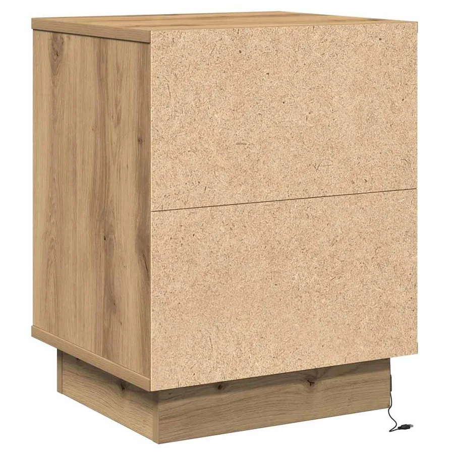 Cabinet de chevet Chêne artisanal 39 x 34,5 x 50 cm - 9