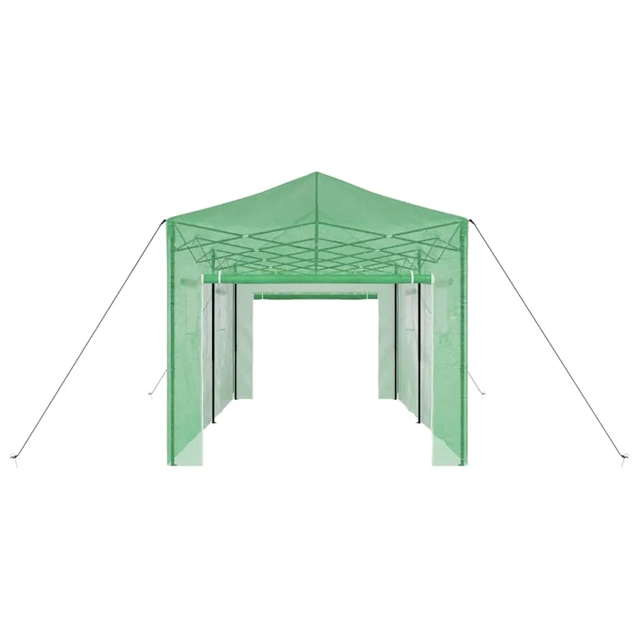 Serre avec cadre pop-up avec toit Vert 290 x 580 x 315 cm Fer - 6
