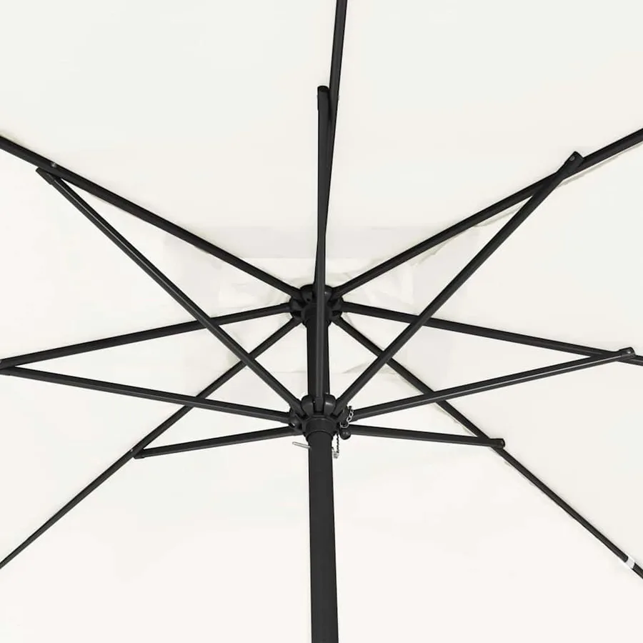 Parasol de jardin Sable 295 x 295 x 245 cm Polyester et Acier - 4