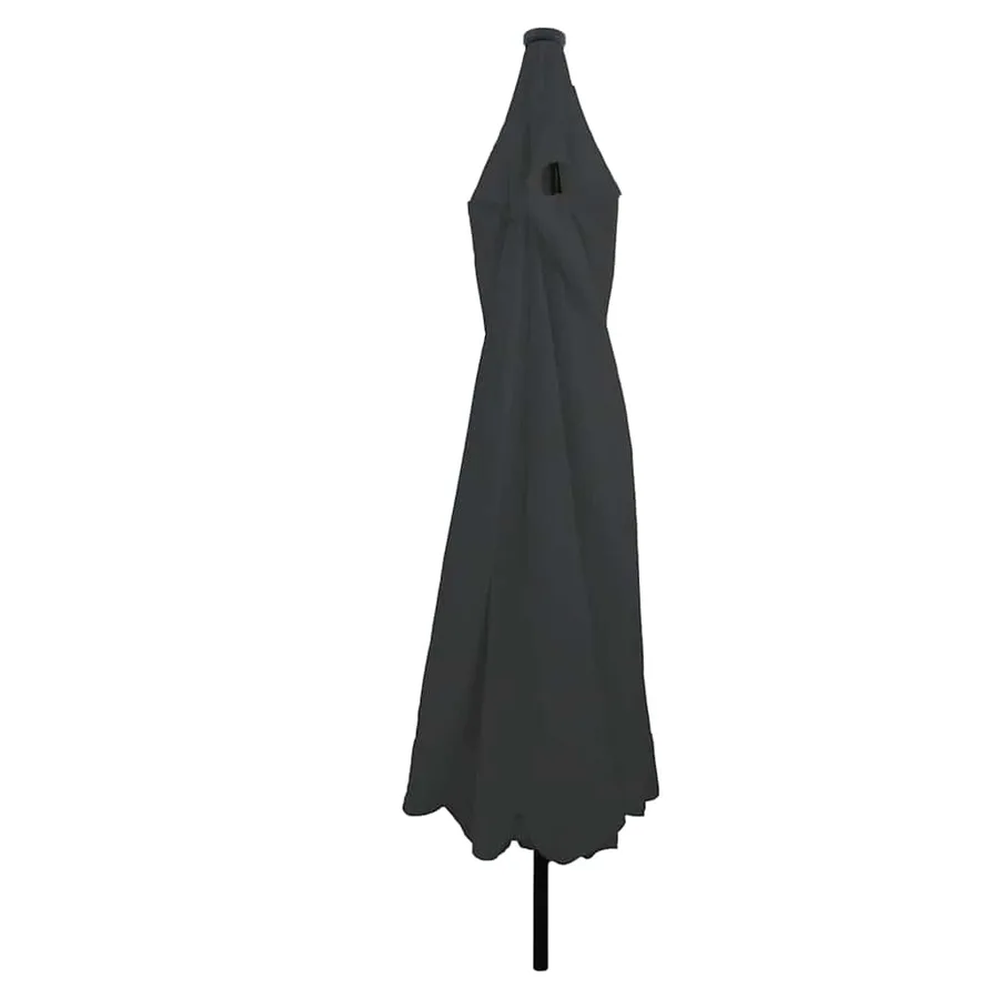 Parasol de jardin Anthracite 395 x 395 x 245 cm Polyester - 2