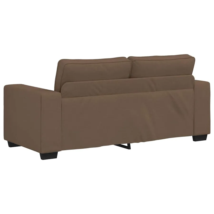 Canapé 2 places marron 180x77x82 cm en tissu - 6