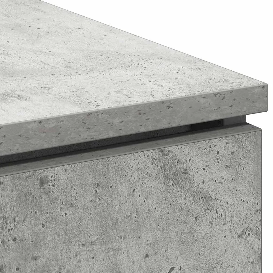Meuble TV Gris béton 100 x 38 x 49 cm Bois d'ingénierie - 10