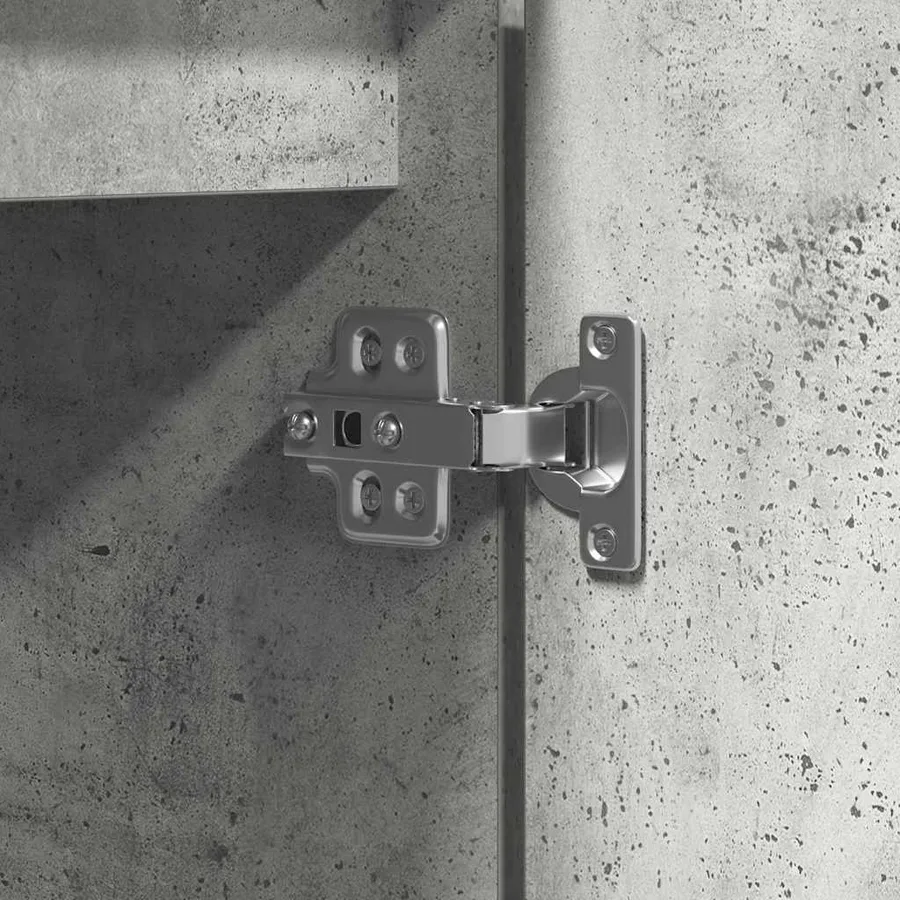 Meuble TV Gris béton 100 x 38 x 49 cm Bois d'ingénierie - 11