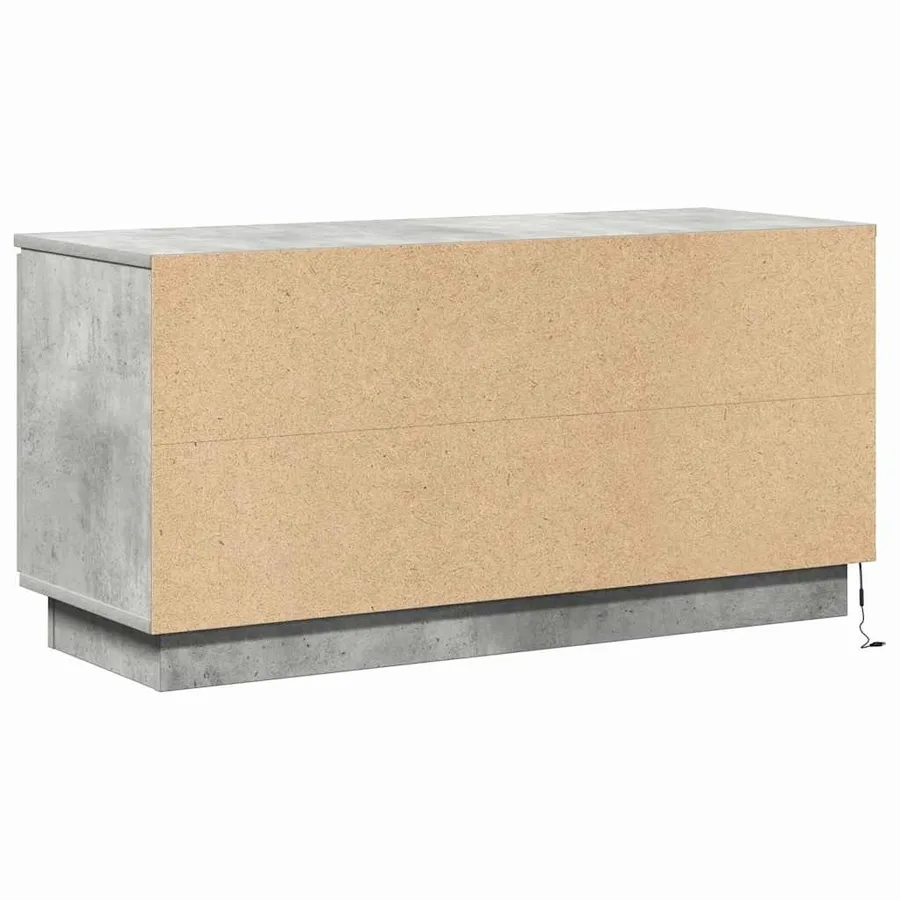 Meuble TV Gris béton 100 x 38 x 49 cm Bois d'ingénierie - 9