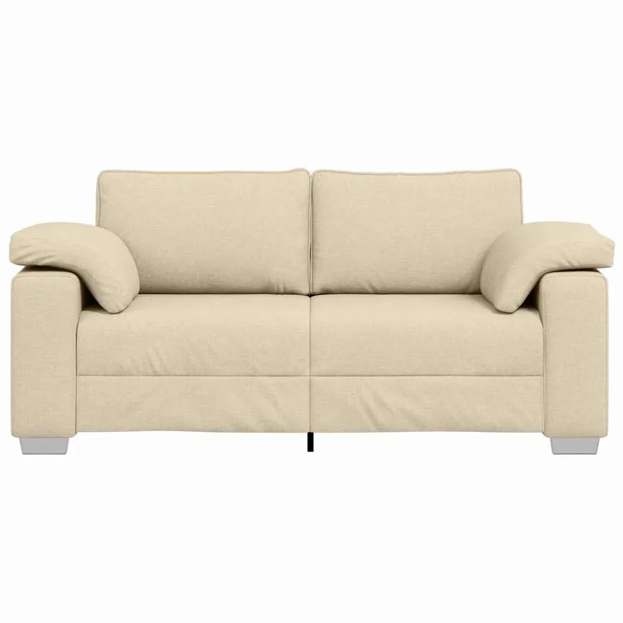 Canapé deux places Crème 180 cm tissu - 5