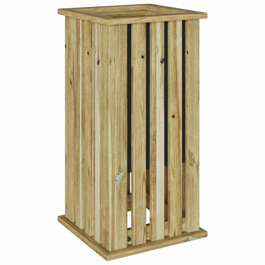 Caisses de plantation Marron 33 x 33 x 65 cm Pinède imprégnée - 7