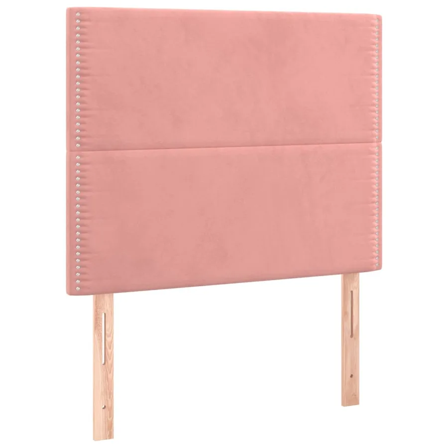 Tête de lit Rose 100x5x118/128 cm Velours - 2