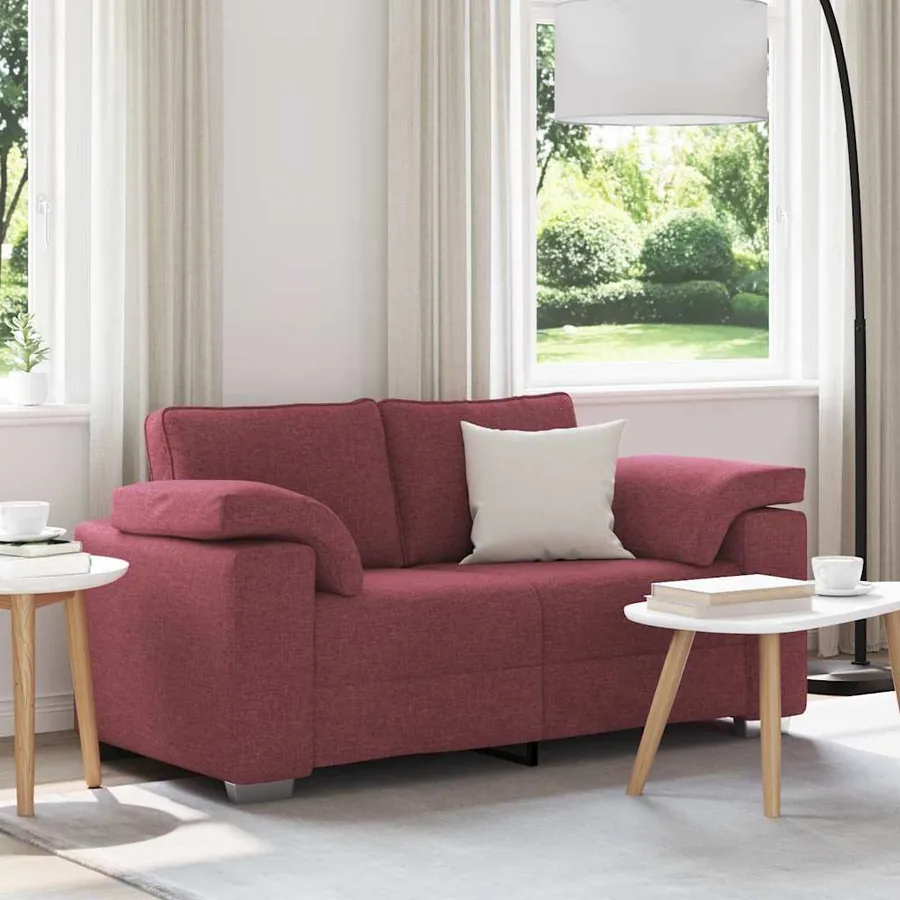 Canapé deux places Bordeaux 160 cm tissu