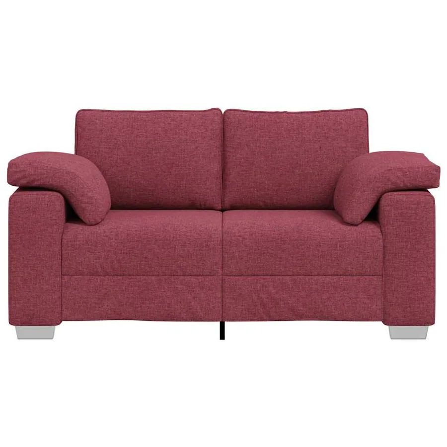 Canapé deux places Bordeaux 160 cm tissu - 5