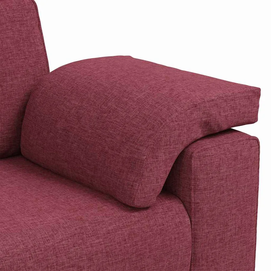 Canapé deux places Bordeaux 160 cm tissu - 7