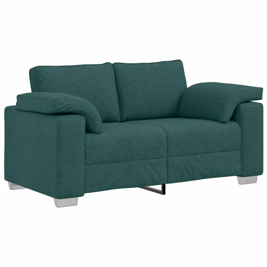 Canapé deux places Vert foncé 160 cm tissu - 2
