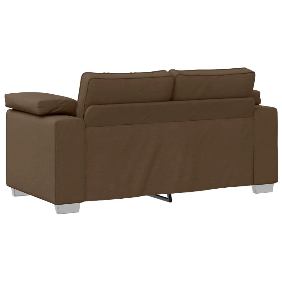 Canapé 2 pcs Marron 219 x 80 x 82 cm tissu - 6