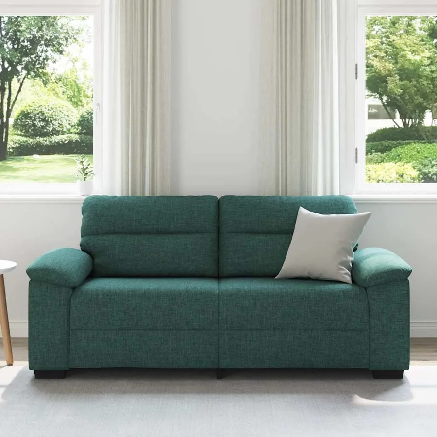 Canapé 2 places vert foncé 180 x 81 x 84 cm en tissu - 3