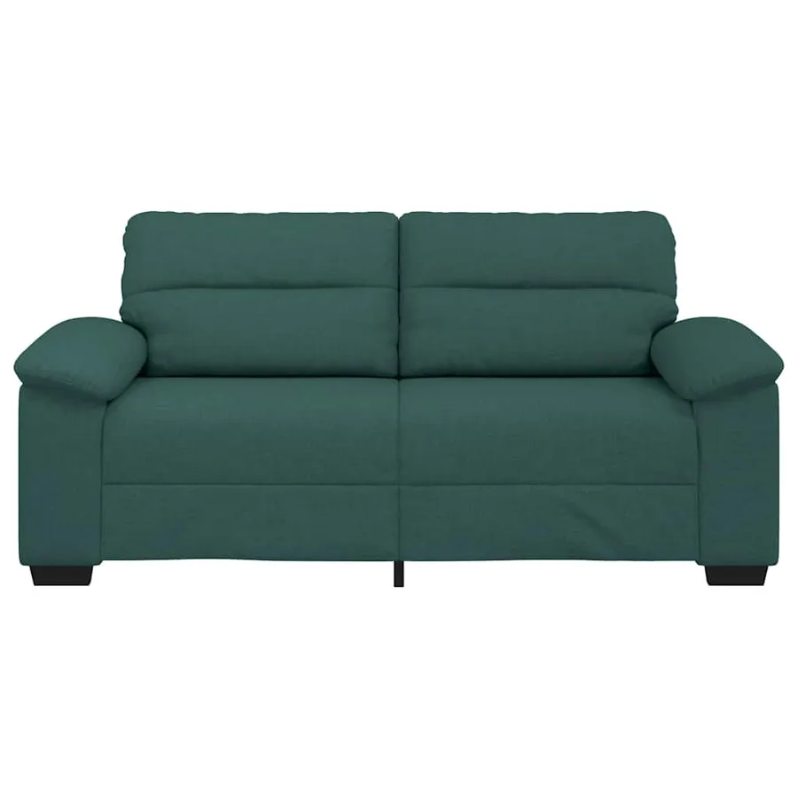 Canapé 2 places vert foncé 180 x 81 x 84 cm en tissu - 4