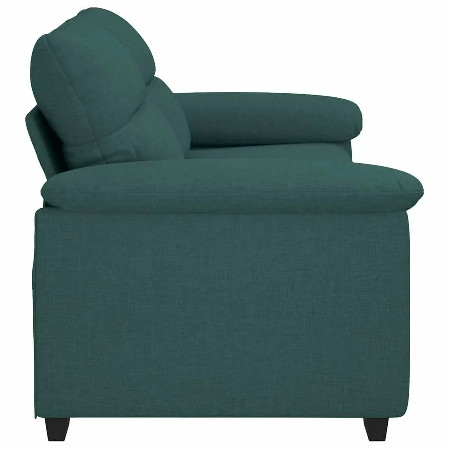Canapé 2 places vert foncé 180 x 81 x 84 cm en tissu - 5