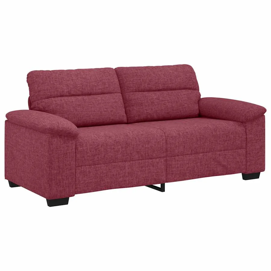 Canapé 2 places rouge vin 180x81x84 cm en tissu - 2