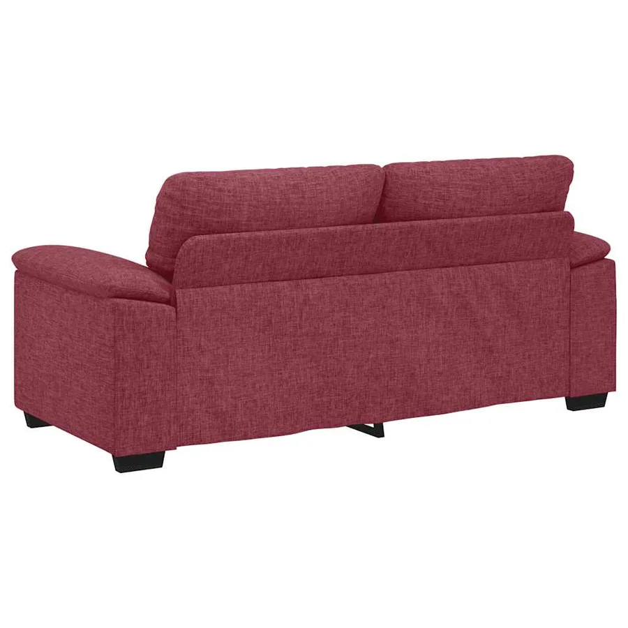 Canapé 2 places rouge vin 180x81x84 cm en tissu - 6