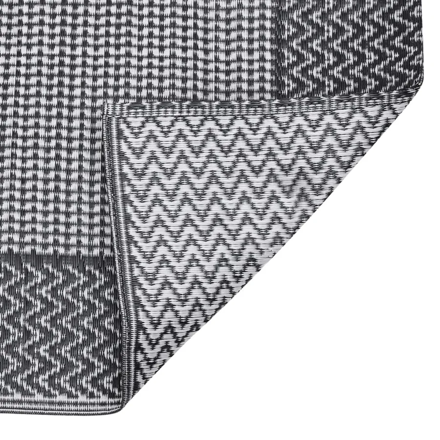 Outdoor Rug ARAKIL Black 140x200 cm PP - 4