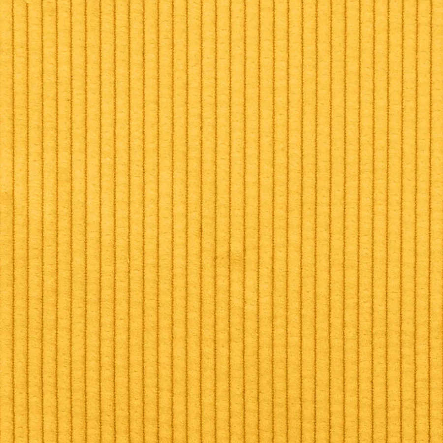 Canapé deux places jaune clair 160 x 77 x 82 cm en tissu velours côtelé - 8