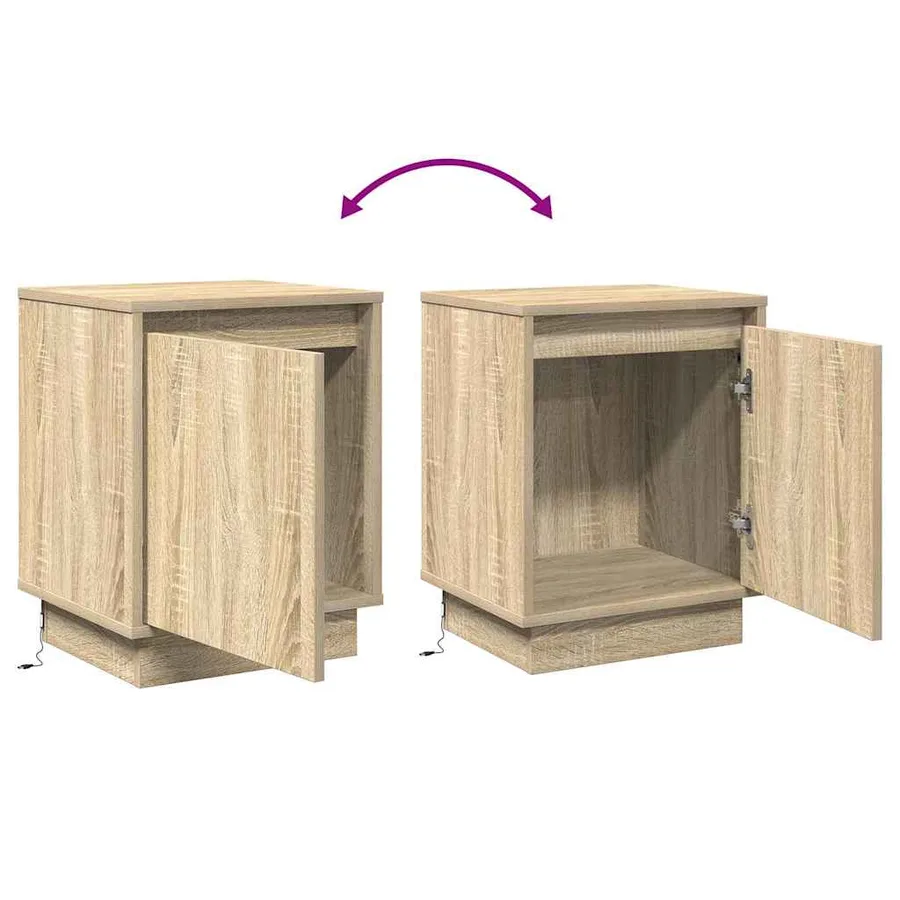 Cabinet de chevet Chêne Sonoma 39 x 34,5 x 50 cm - 13