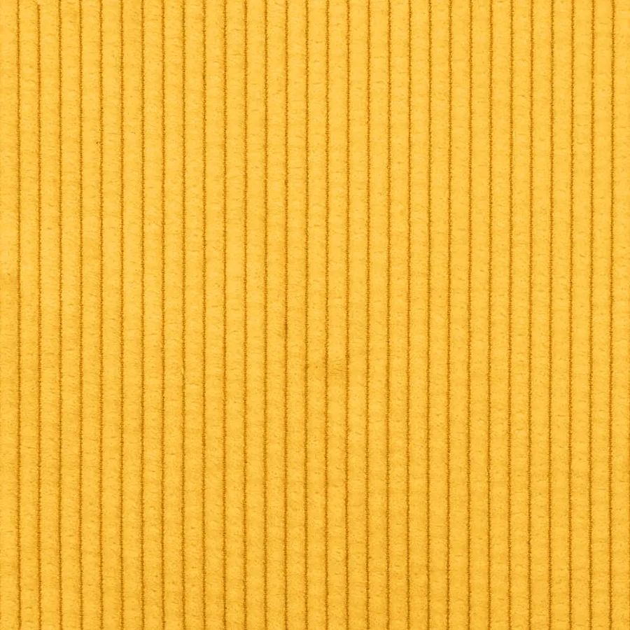 Fauteuil/canapé jaune clair 100x77x82 cm en tissu velours côtelé - 8