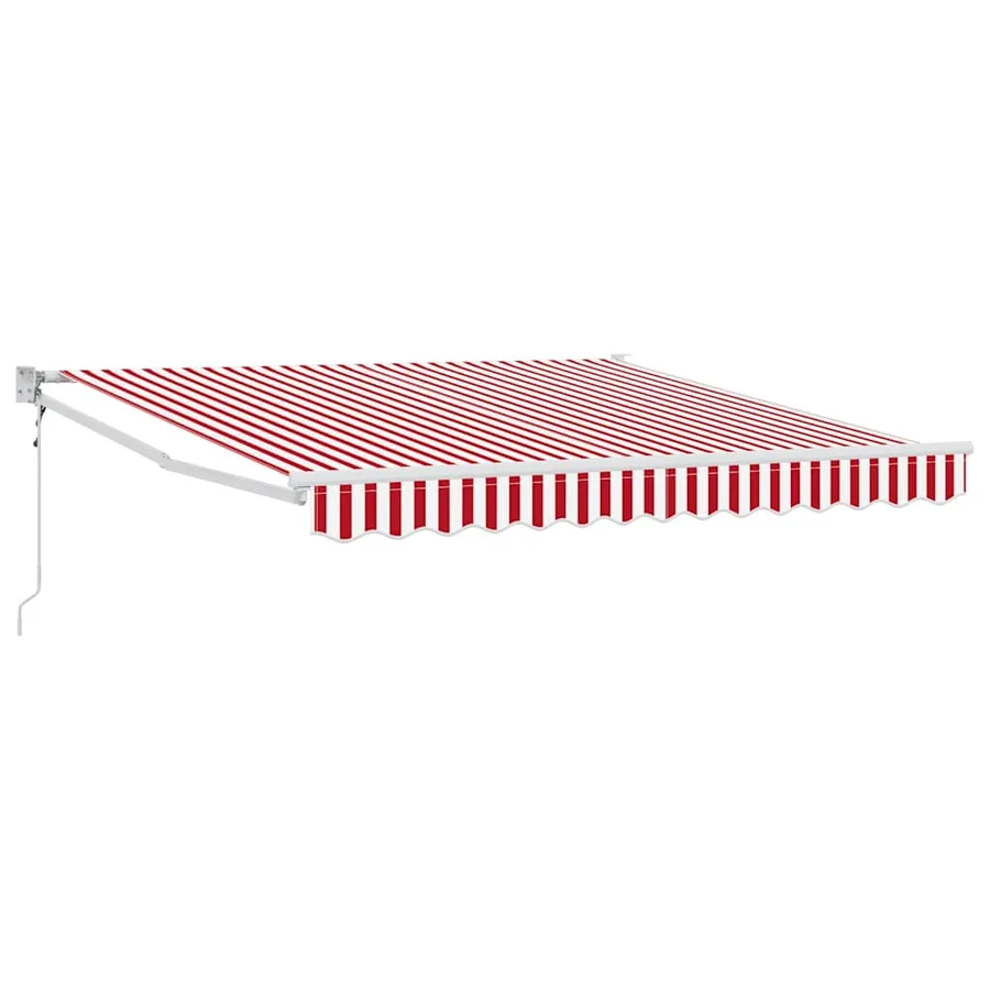 Auvent rétractable Rouge 300 x 250 cm Polyester et métal - 2