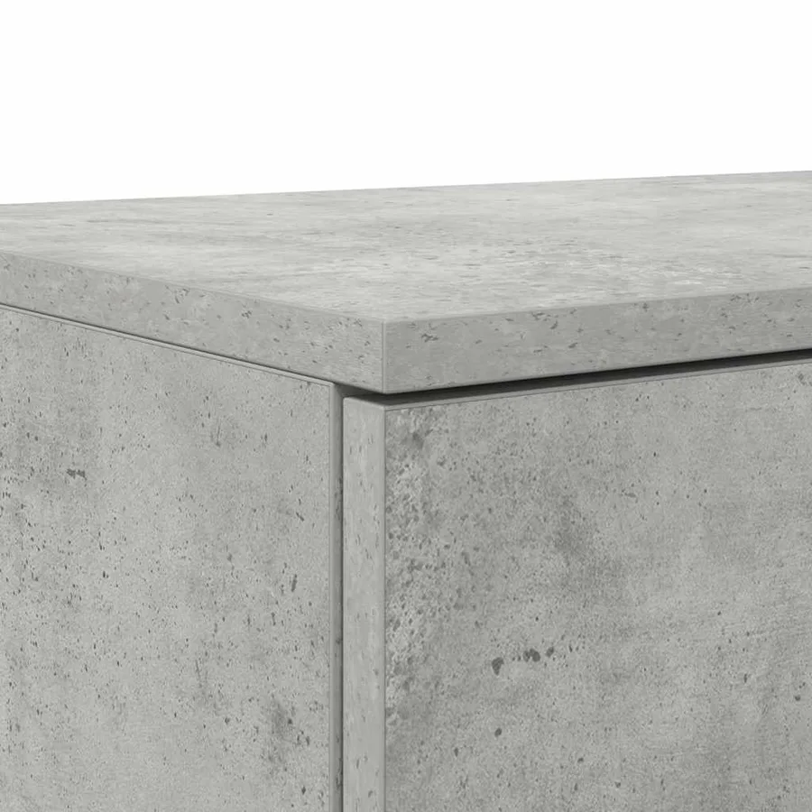 Tiroirs de lit avec tiroir Gris béton 140 x 36,5 x 16,5 cm - 10