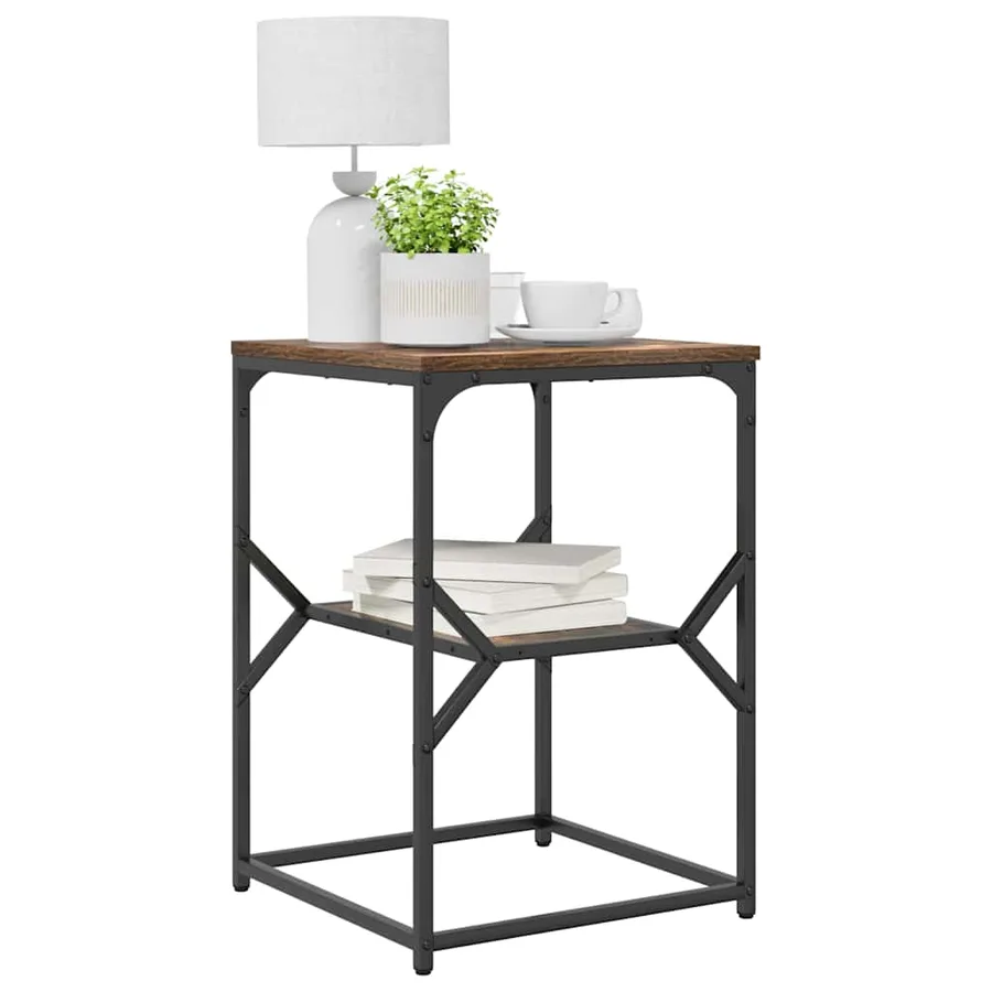 Table d'appoint Chêne fumé 41 x 40 x 60 cm - 3
