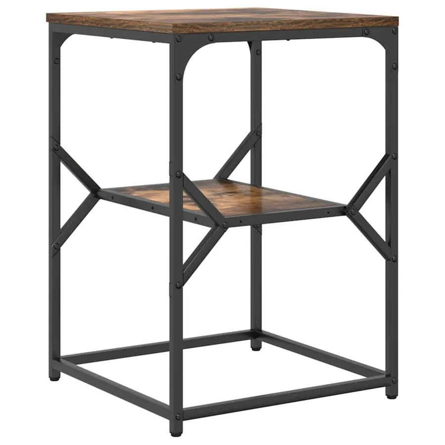 Table d'appoint Chêne fumé 41 x 40 x 60 cm - 7