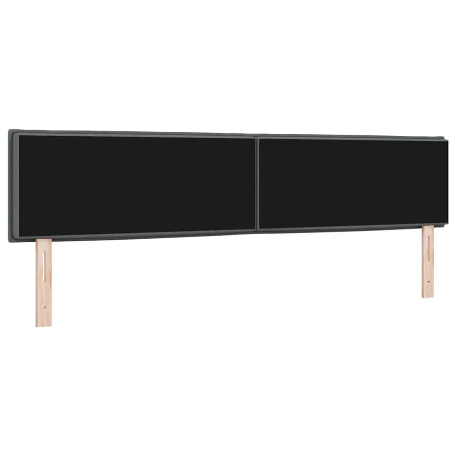 Tête de lit Gris foncé 200 cm tissu - 6