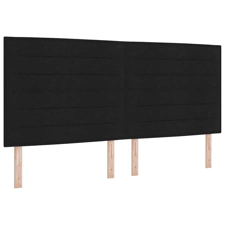 Tête de lit Noir 200 cm tissu - 2