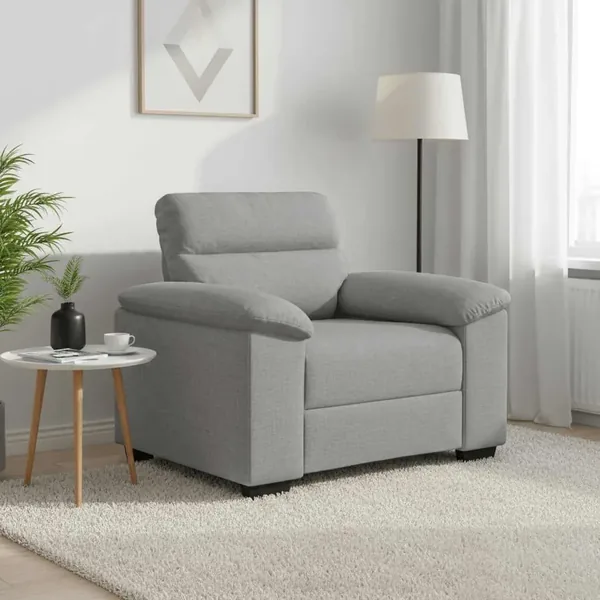 Canapé/Fauteuil Gris Nuage 100x81x84 cm tissu