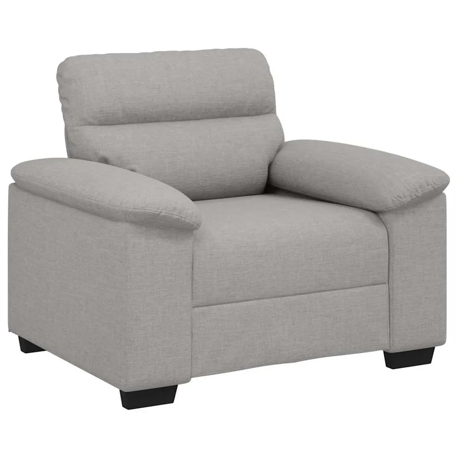 Canapé/Fauteuil Gris Nuage 100x81x84 cm tissu - 2