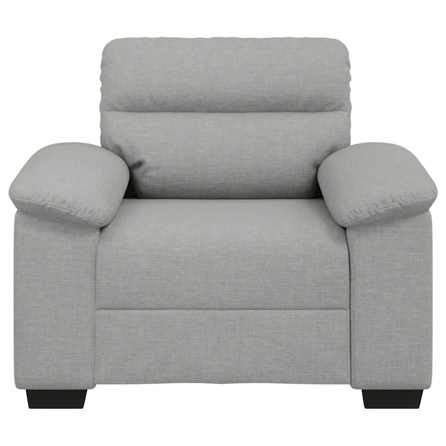 Canapé/Fauteuil Gris Nuage 100x81x84 cm tissu - 4
