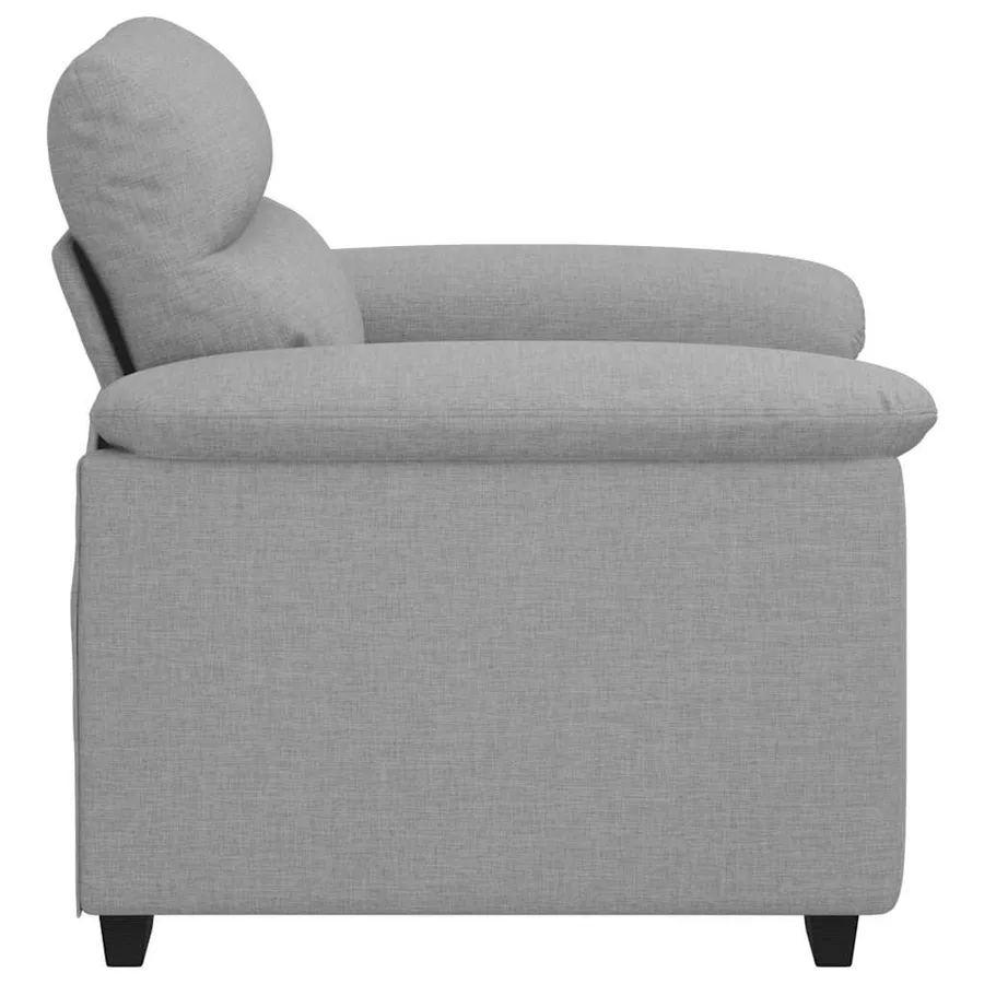 Canapé/Fauteuil Gris Nuage 100x81x84 cm tissu - 5